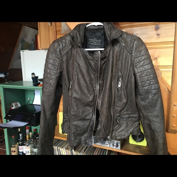 all saints distressed leather jacket